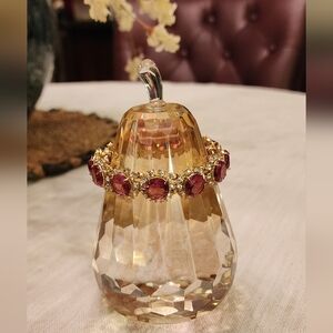 Talbots Pink Tourmaline Rhinestone Bracelet